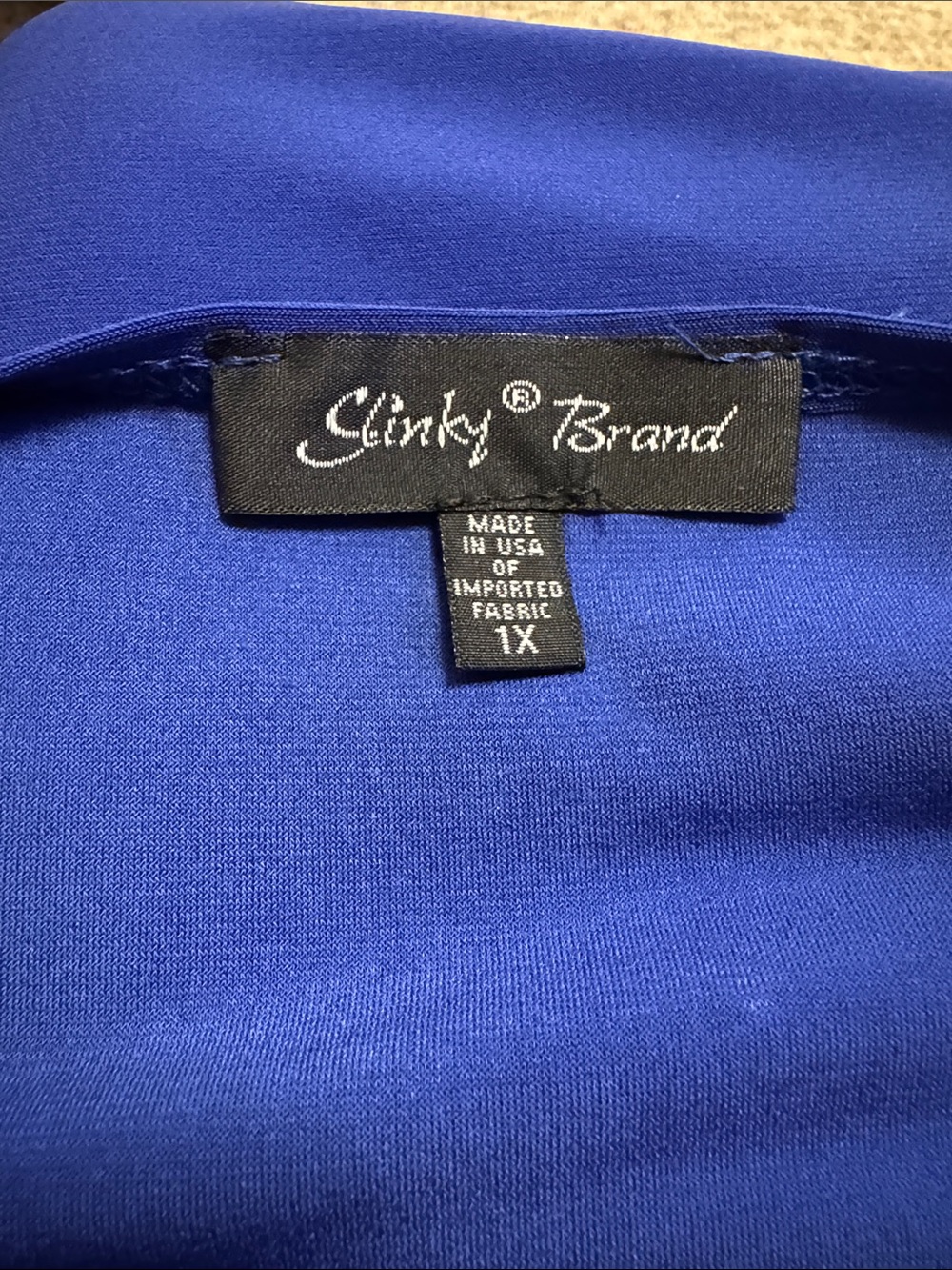 Slinky Brand Scoop Neck royal blue Tunic Top - Picture 5 of 6